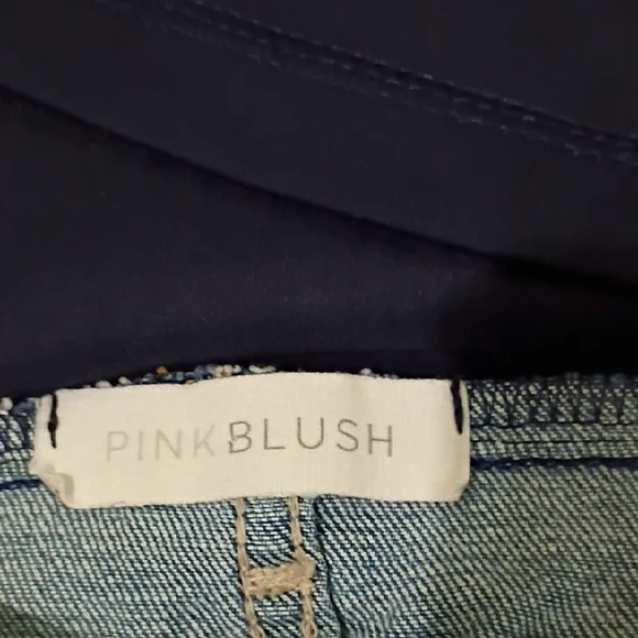 Pinkblush Light Blue Distressed Skinny Jeans Maternity Size 30 - Picture 2 of 10